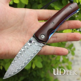  Absolute Brake Damascus Steel  titanium steel handle UDMA05527